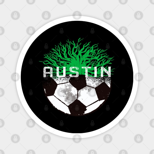 Austin soccer football jersey Magnet by JayD World